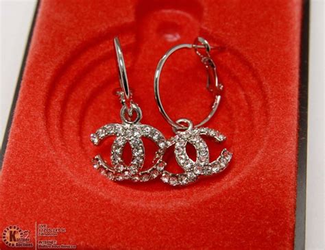 chanel earrings replica ebay|preowned chanel earrings.